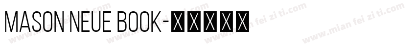 mason neue book字体转换